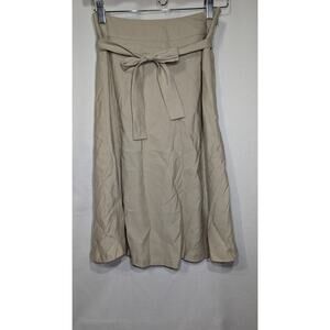 East Fifth Women's Linen Blend A Line Skirt Sx 2P Cottagecore Coastal Grandma